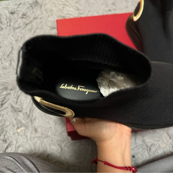 BRAND NEW FERRAGAMO Sock Sneakers🖤❤️ - Picture 6 of 8